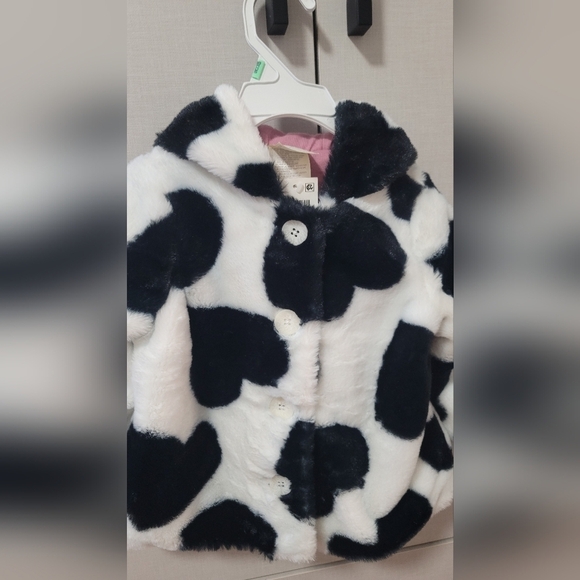 First Impressions Baby Girl's Animal Print Faux Fur Coat - Picture 6 of 12